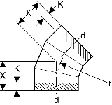 Geberit PE Bogen 45 Grad d 315 372045
