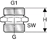 Geberit Mepla bergangsnippel vernickelt