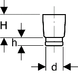 Geberit PE Schutzstopfen gelb d 45 zu