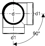 Geberit Silent-db20 Eck-Abzweiger