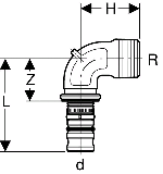 Geberit Mepla Winkel 90 Grad