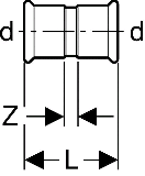 Geberit Mapress C-Stahl Muffe