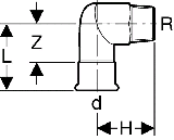 Geberit Mapress C-Stahl bergangsbogen