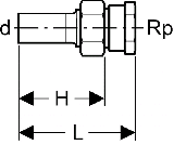 Geberit Mapress Edelstahl bergangsv