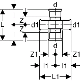 Geberit Mapress C-Stahl Kreuzstck
