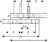 Geberit Mapress C-Stahl Kreuzungs-Paar
