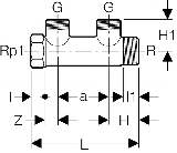 Geberit Mepla Verteiler 2-fach