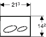 Geberit Bet�tigungsplatte Kappa20