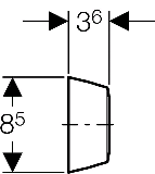 Geberit Rosette d40 241508