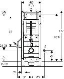 Geberit Duofix WC-Montageelement f WC
