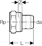 Geberit Verteiler Steckbergang mit