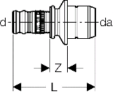 Geberit Mepla Steckberg. fr Verteiler
