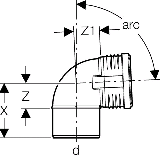 Geberit Bogen PP-MD 87.5G d40