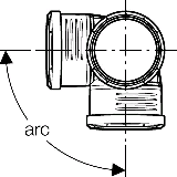 Geberit Eckabzweig PP-MD 87.5G