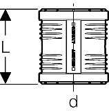 Geberit berschiebemuffe PP-MD d75