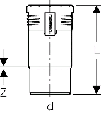 Geberit Langmuffe PP-MD d110