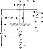 Geberit HyTronic 186 m.Mischer Batterie