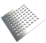 HL066Q.1E Niro-Rost \"Quadra\" 138x138mm