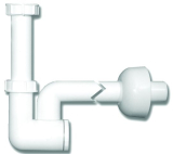 HL135/40 WT-u. Bidet-Sifon DN40x5/4' m. Reinigungseinsatz u. Ro