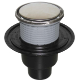 HL310NR Bodenabl. DN50/75/110 senkr ru. d 131mm/d 112mm