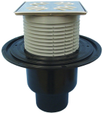 HL310N-3000 Bodenabl. DN50/75/110 senkr Klick-Klack