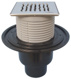 HL310N-3123 Bodenabl. DN50/75/110 senkr Klick-Klack, Orinoco