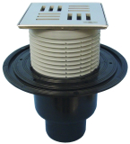 HL310N-3124 Bodenabl. DN50/75/110 senkr Klick-Klack, Nil