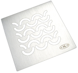 HL3121 Niro-Rost V4A 115x115mm Seine