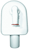 HL410 WG-Aufputz-Sifon DN40 m. Abdeckkappe wei�