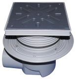 HL615L Perfektabl. DN110 waagr m. Dichtf lansch. 240x240mm/226x2