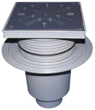 HL616L/5 Perfektabl. DN160 senkr m. Dich tflansch. 240x240mm/226