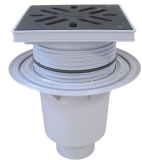 HL616W/5 Perfektabl. DN160 senkr m. Dich tflansch. 240x240mm Kst