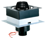 HL63.1/1 Dachabl. DrainBox DN110 m. Klemmelem. u. Heizung (10-30