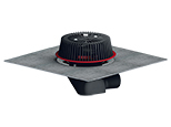 HL64HSafe Not-Dachablauf DN75/110, waagr., Bitumenmanschette