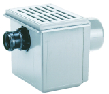 HL71.1/50 Kellerabl. DN110 waagr m. Zulauf DN50. 170x240mm/155x2