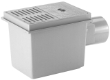 HL77 Kellerabl. DN110 waagr m. 3-fach RStauverschl.. 2 x 180x125