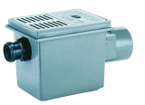 HL77.1 Kellerabl. DN110 waagr m. Zulauf- m�glichkeit DN50. 3-fac