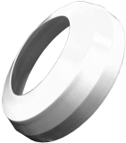 HL7EL.WE WC-Rosette Elastik DN110, wei�