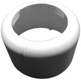 HL7.WE WC-Rosette teilbar DN110, wei�