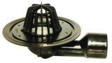 HL80.3 Dachabl. DN50/75 drehb. m. Laubfangkorb