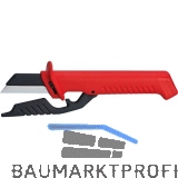 KNIPEX Kabelmesser VDE 9856, auswechselbare Klinge, Klingenl�nge 50 mm, L=190 mm