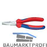 KNIPEX Flachzange DIN 5745 mit kurzen, flachen Backen 2K-Griff L�nge 140 mm