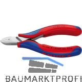KNIPEX Elektronik-Seitenschneider 7702 DIN 9654 rund, kleine Facette, L=115 mm