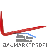 RENNSTEIG Winkeldorn geh�rtet, rot pulverlackiert 400 x 120 x 14 mm