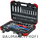 GEDORE RED Steckschl�ssel-Satz 1/4" + 1/2" mit Umschaltknarren 94-teilig
