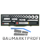 PROXXON PKW-Steckschl�ssel-Satz mit 1/4" und 1/2" Ratsche 27-teilig