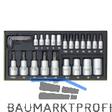 PROXXON Steckschl�ssel-Satz 1/4" 1/2" Torx 24-teilig