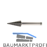 LUKAS HM-Fr�sstift FormM Spitzkegel Zollschaft Kopf � 6 mm L= 18 mm Zahnung ZX