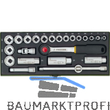 PROXXON Steckschl�ssel-Satz 3/8"vierkant mit Umschaltknarre 24-teilig