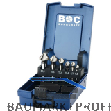 BOHRCRAFT Kegelsenker-Satz DIN335C Z=3 90 Grad HSS 6-teilig i.Kunststoffkassette
